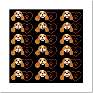 Cavalier King Charles Spaniel dog Posters and Art